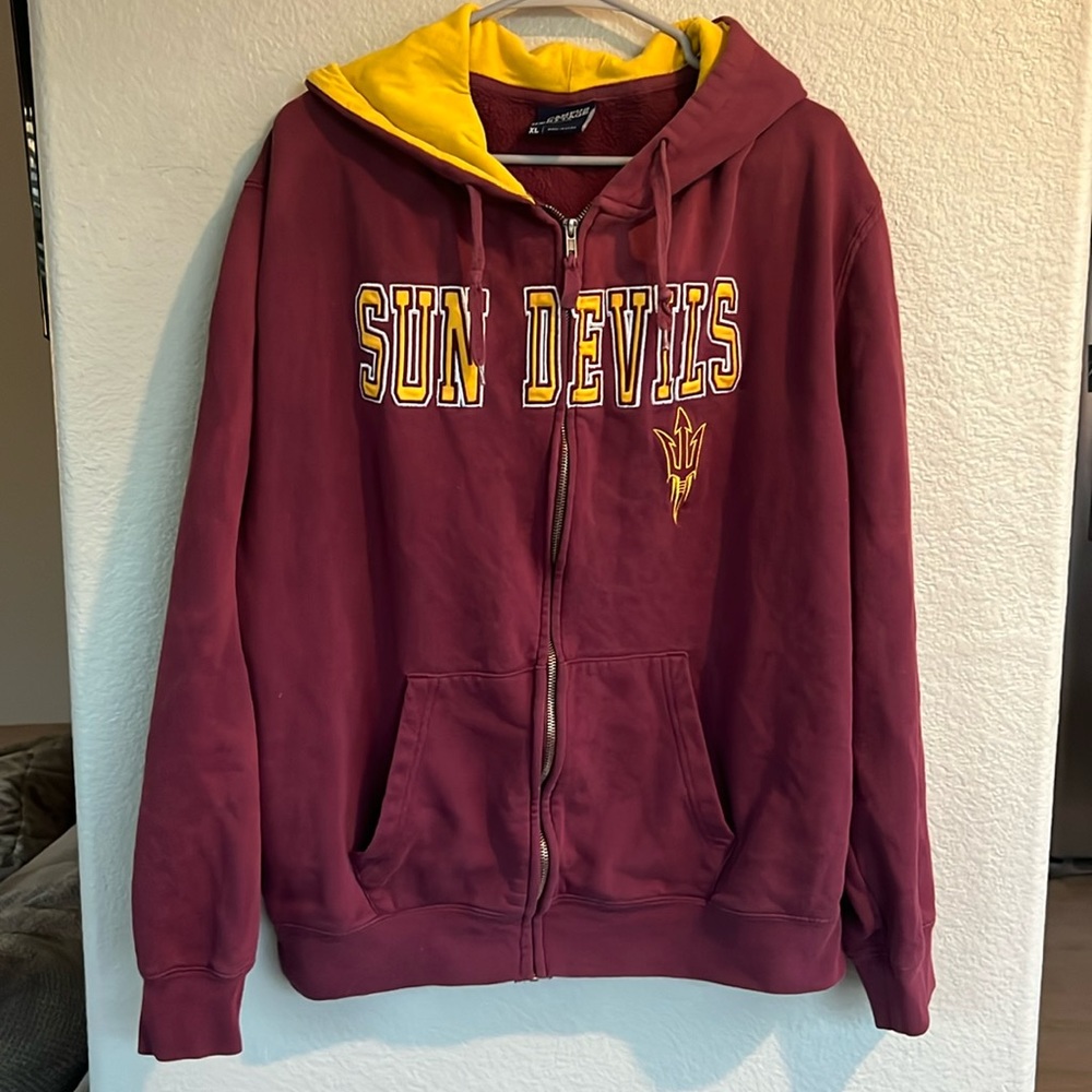 Arizona Sun Devils NFL football zipper sweatshirt jacket